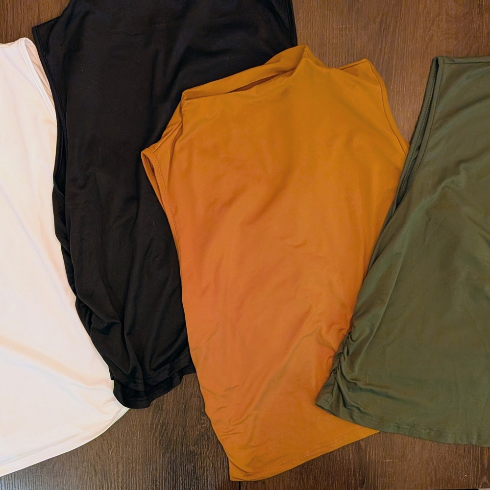 Set of Four Ruched Sleeve Tops - Picture 2 of 2